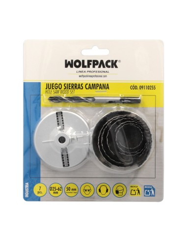 Juego Sierras Campana 50 mm. 25/62 7 Piezas