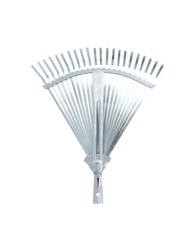 Rastrillo Metalico Para Jardin Ancho Regulable 31,5 A 43,5 cm. rastrillo Hojas, Cepillo Jardin, Escoba Metalica, Escoba Jardin