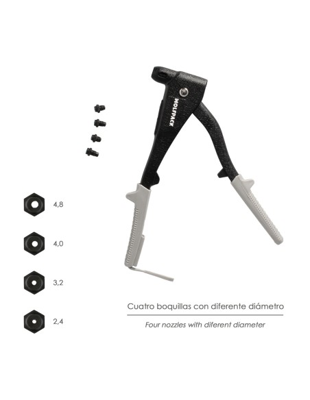 Remachadora Profesional Forjada 1 Mano