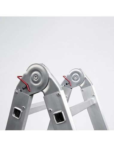 Escalera Telescópica Aluminio 5+5 Peldaños