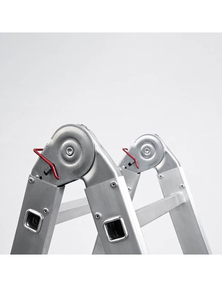 Escalera Telescópica Aluminio 5+5 Peldaños