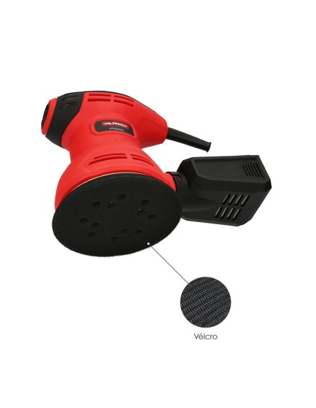 Lijadora Wolfpack Orbital 240 Watt. Lijadora Multifunción. Decapado, Lijado, Eliminar Oxido, Disco Ø 125 mm.