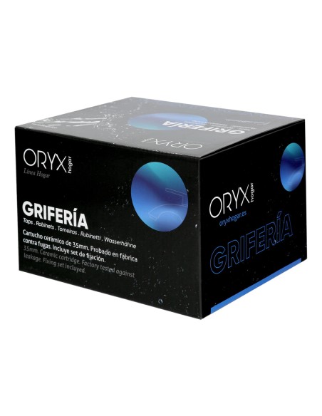 Monomando Ducha "Dresde" Mezclador Central Grifo Baño, Grifo Encimera, Grifo Cocina, Grifo Mezclador. Cartucho Ceramico Ø 35 mm.