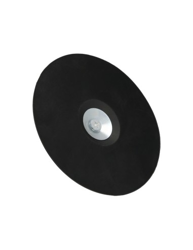 Plato Taladro Nylon Ø 125 mm. Con Espiga Ø 6 mm. Disco Plástico Para Bonete