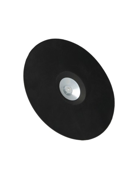 Plato Taladro Nylon Ø 125 mm. Con Espiga Ø 6 mm. Disco Plástico Para Bonete