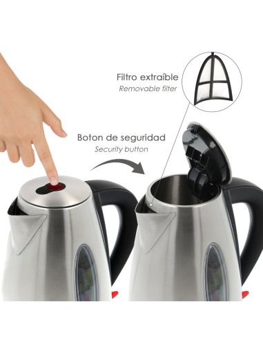 Hervidor De Agua 1,7 Litros. 2200 W.