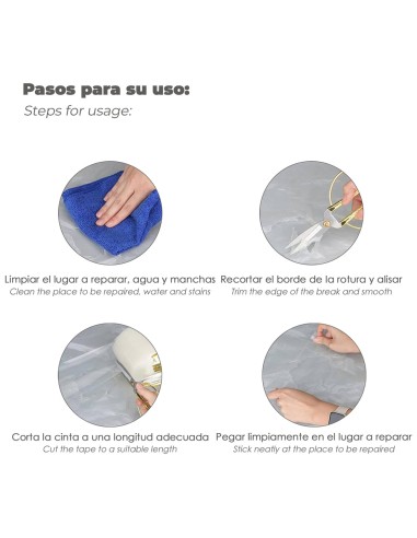 Cinta Para Reparacion Invernaderos 10 cm. x 33 metros. Cinta Adhesiva Reparacion Alta Resistencia