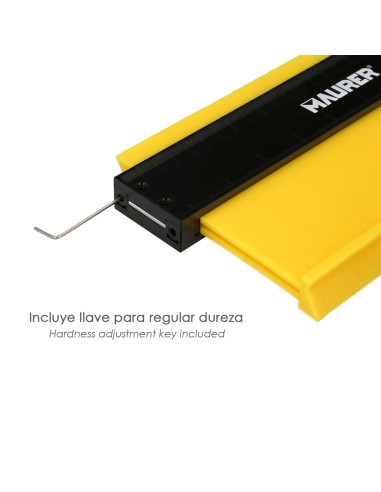 Medidor De Contornos 100x125 mm. Con Bloqueo. Medidor De Perfiles, Medidor Formas, Duplicador Perfiles, Preciso,Dureza Ajustable