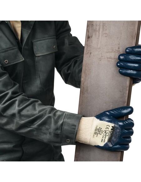 Guantes Nitrilo / Lona Pesados Nimax 10"