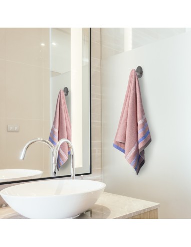 Gancho Colgador Baño Individual Toallas / Albornoz Color Inox Autoadhesivo Resistente, Sin Tornillos