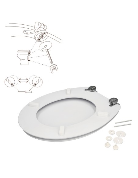 Tapa Wc Blanco Deluxe