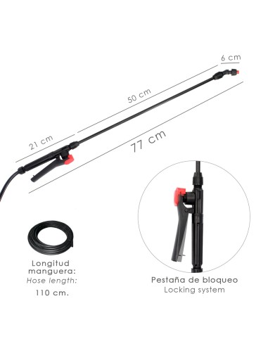 Sulfatadora Manual 16 Litros, Pulverizador Presion Previa, Mochila De Presion, Pulverizador Espalda, Mochila Pulverizador,