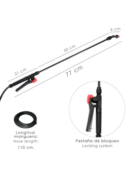 Sulfatadora Manual 16 Litros, Pulverizador Presion Previa, Mochila De Presion, Pulverizador Espalda, Mochila Pulverizador,