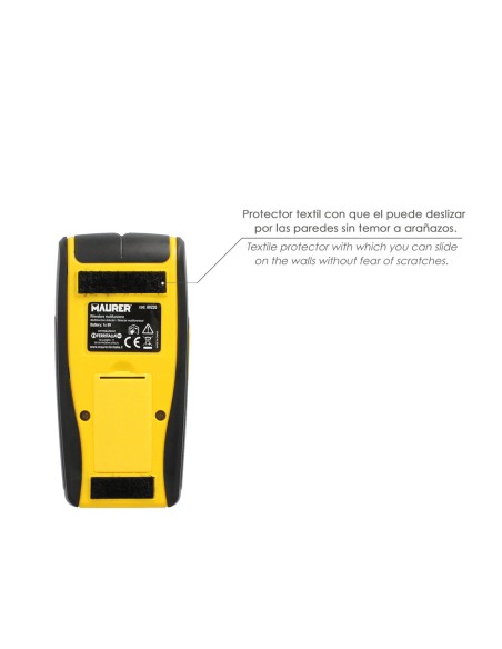 Detector de Materiales en Paredes. Multifuncional Encuentre Metales, Madera, Cables, Tuberias. Pantalla LCD.