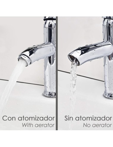 Atomizador Grifos / Monomando F22 (2 piezas) Filtro Aireador Grifo, Economizador de Agua, Difusor Grifo, Aireador Economizador