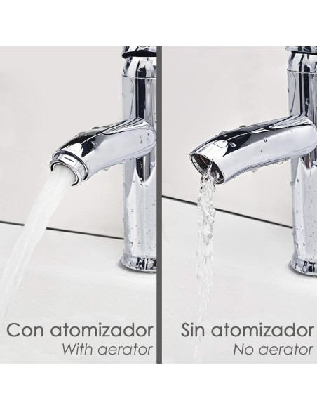 Atomizador Grifos / Monomando F22 (2 piezas) Filtro Aireador Grifo, Economizador de Agua, Difusor Grifo, Aireador Economizador