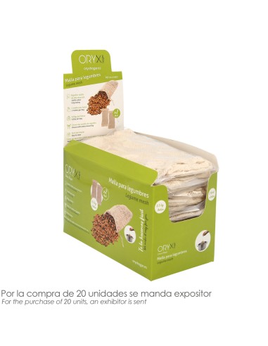 Malla / Bolsa Para Coccion Legumbres Algodon 0,5 Kg Pack De 2 Unidades. Algodon 100% Organico