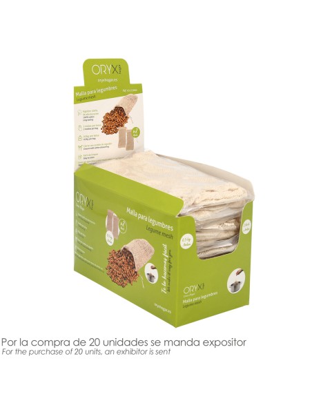 Malla / Bolsa Para Coccion Legumbres Algodon 0,5 Kg Pack De 2 Unidades. Algodon 100% Organico