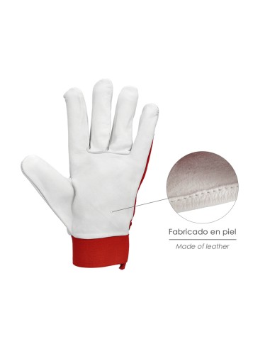 Guantes Piel / Lona Con Colgador 8" Guantes De Trabajo, Guantes De Protección