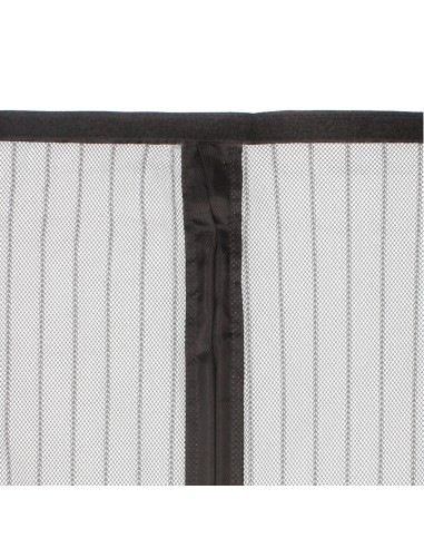 Cortina Mosquitera Para Puertas Con Cierre Central Magnetico Automatico 120 x 240 (Alt.) cm. Color Negro.