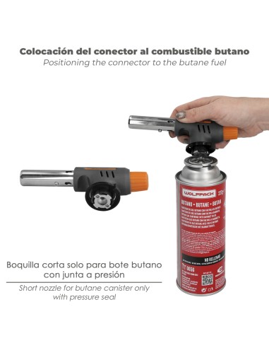 Soplete Para Cartucho 0,227 Kg. Encendido Piezo Electrico