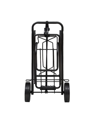 Carretilla Plegable Metalica De Carga - Porta Maletas Con Cuerda Elastica 93,5x33x44 cm. Carro De Transporte 50 Kg.