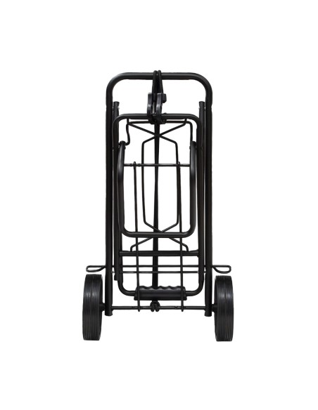 Carretilla Plegable Metalica De Carga - Porta Maletas Con Cuerda Elastica 93,5x33x44 cm. Carro De Transporte 50 Kg.