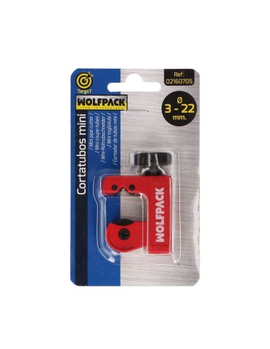 Cortador De Tubos Mini De Ø 3 A 22 mm. Cuerpo Realizado en Aluminio y Rodel en Acero Templado.