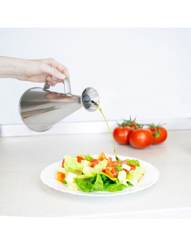 Aceitera Acero Inoxidable Antigoteo 500 ml.