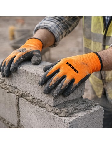 Guantes Nylon Con Palma En Foam y Puntos Nitrilo Touch 8"