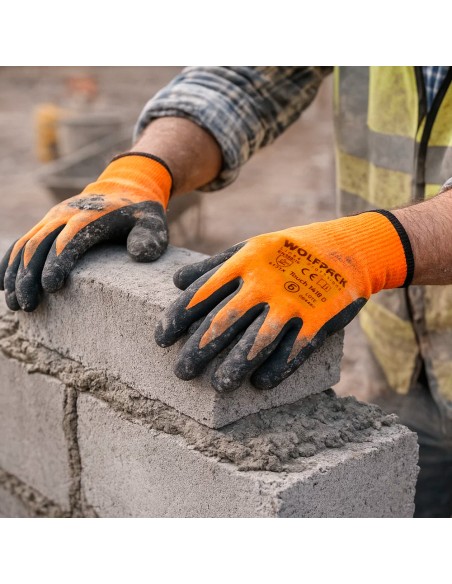 Guantes Nylon Con Palma En Foam y Puntos Nitrilo Touch 6"