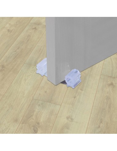 Tope Sujeta Puerta Goma Transparente 13 cm.