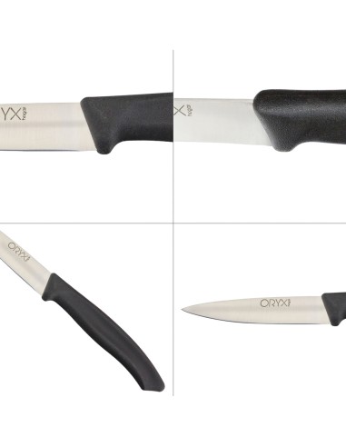 Cuchillo Nuuk Mondador Hoja Acero Inoxidable 9 cm. Negro (Blister 3 Piezas)