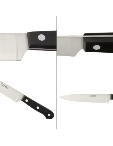 Cuchillo Grenoble Cocina Hoja Acero Inoxidable 17 cm. Negro