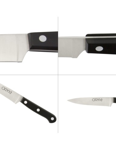 Cuchillo Grenoble Cocina Hoja Acero Inoxidable 13 cm. Negro