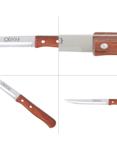 Cuchillo Montana Cocina Hoja Acero Inoxidable 13 cm. Mango Madera