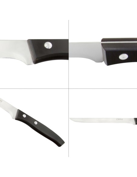 Cuchillo Aspen Jamonero Hoja Acero Inoxidable 25 cm. Negro