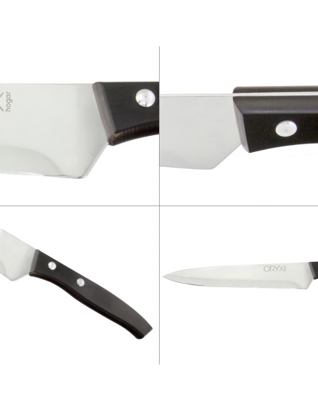 Cuchillo Aspen Cocinero / Chef Hoja Acero Inoxidable 20 cm. Negro