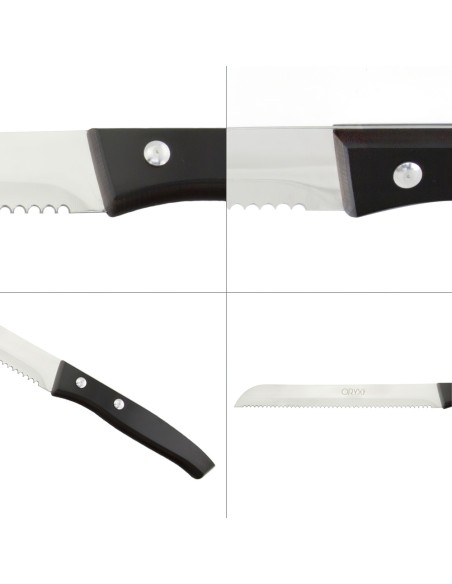 Cuchillo Aspen Panero Hoja Acero Inoxidable 19 cm. Negro