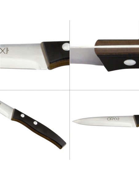 Cuchillo Aspen Cocina Hoja Acero Inoxidable 12 cm. Negro