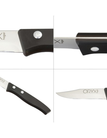 Cuchillo Aspen Mondador Hoja Acero Inoxidable 8 cm. Negro