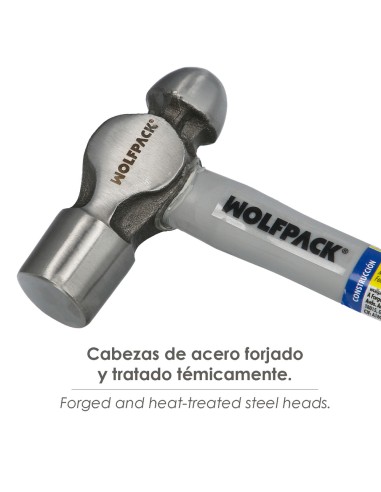 Martillo Bola 500 Gramos Mango Fibra Vidrio