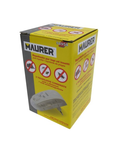 Ahuyentador Ultrasonidos y Electromagnético Para Ratones E Insectos