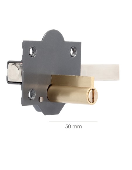 Cerrojo b-8 llave 2 lados de 165mm cilindro de pera de 50mm