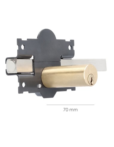 Cerrojo b-4 llave 2 lados pasador de 183mm cilindro redondo de 70mm