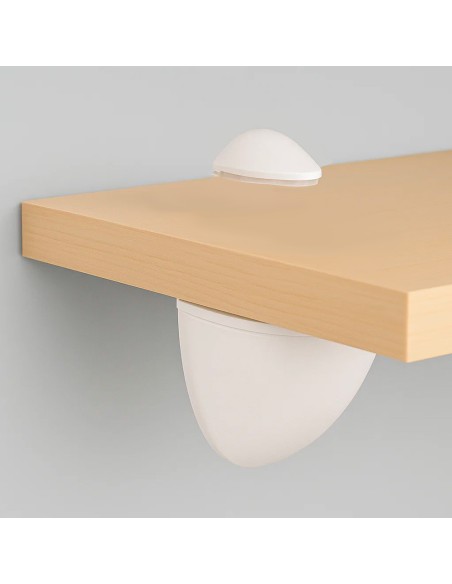Soporte Pelicano Regulable Para Estante 1 / 20 mm. Blanco (1 Pieza)