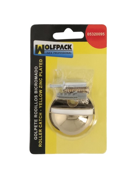 Tope Puerta Wolfpack Atornillar Acero Inoxidable Latonado