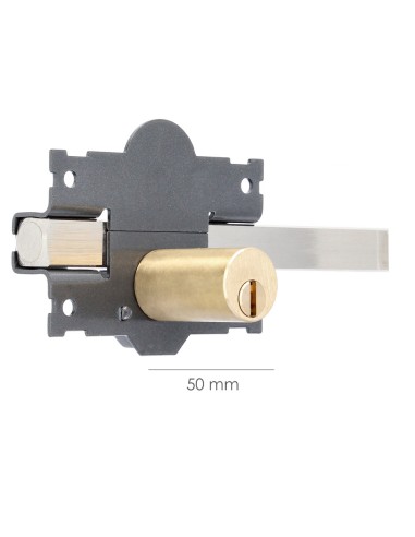 Cerrojo b-2 llave 2 lados pasador de 183mm cilindro redondo de 50mm