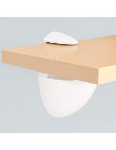 Soporte Pelicano Regulable Para Estante 1 / 35 mm. Blanco (1 Pieza)