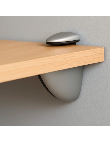 Soporte Pelicano Regulable Para Estante 1 / 35 mm. Cromo Mate (1 Pieza)